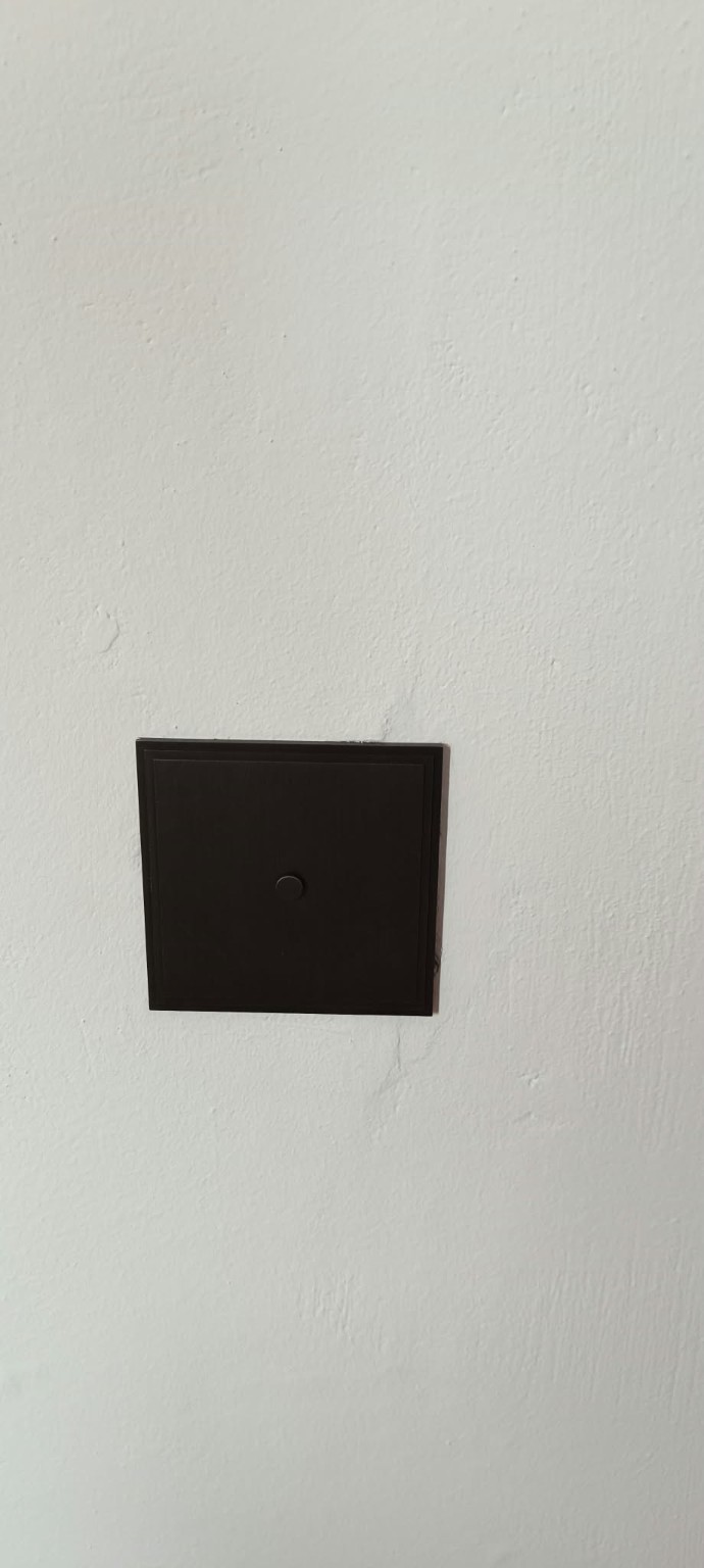 Interruptor de acabado oscuro